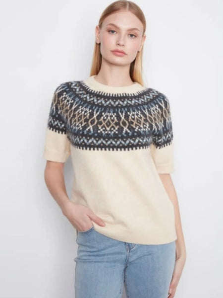 Short Sleeve Ski Sweater