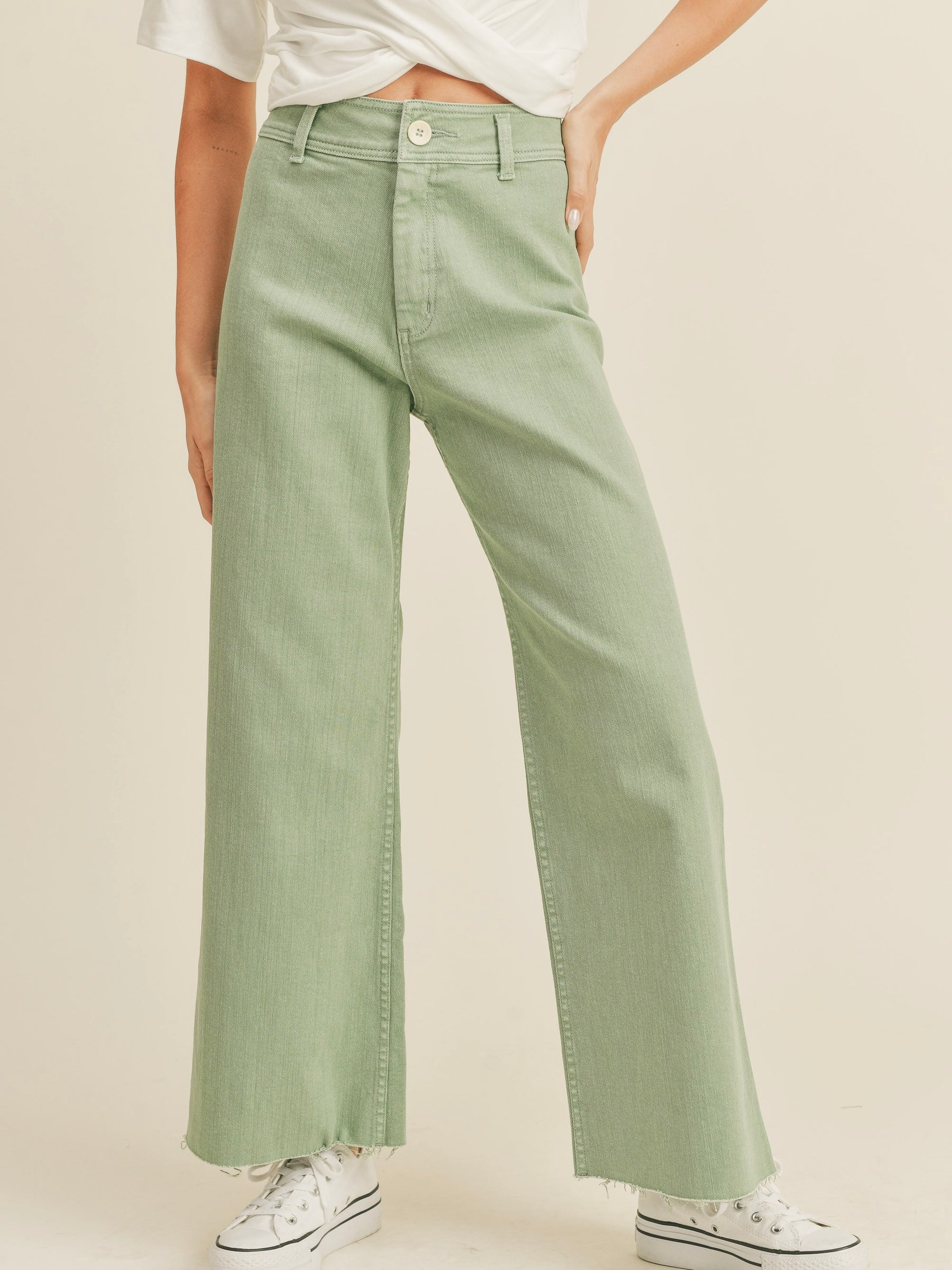 Straight Wide Leg Denim