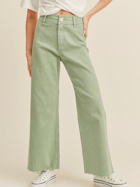 Straight Wide Leg Denim