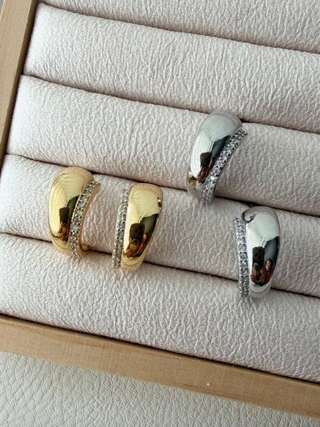 CZ Stripe Earring