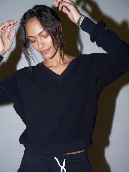 {perfectwhitetee} Zuri Reverse Fleece Sweatshirt