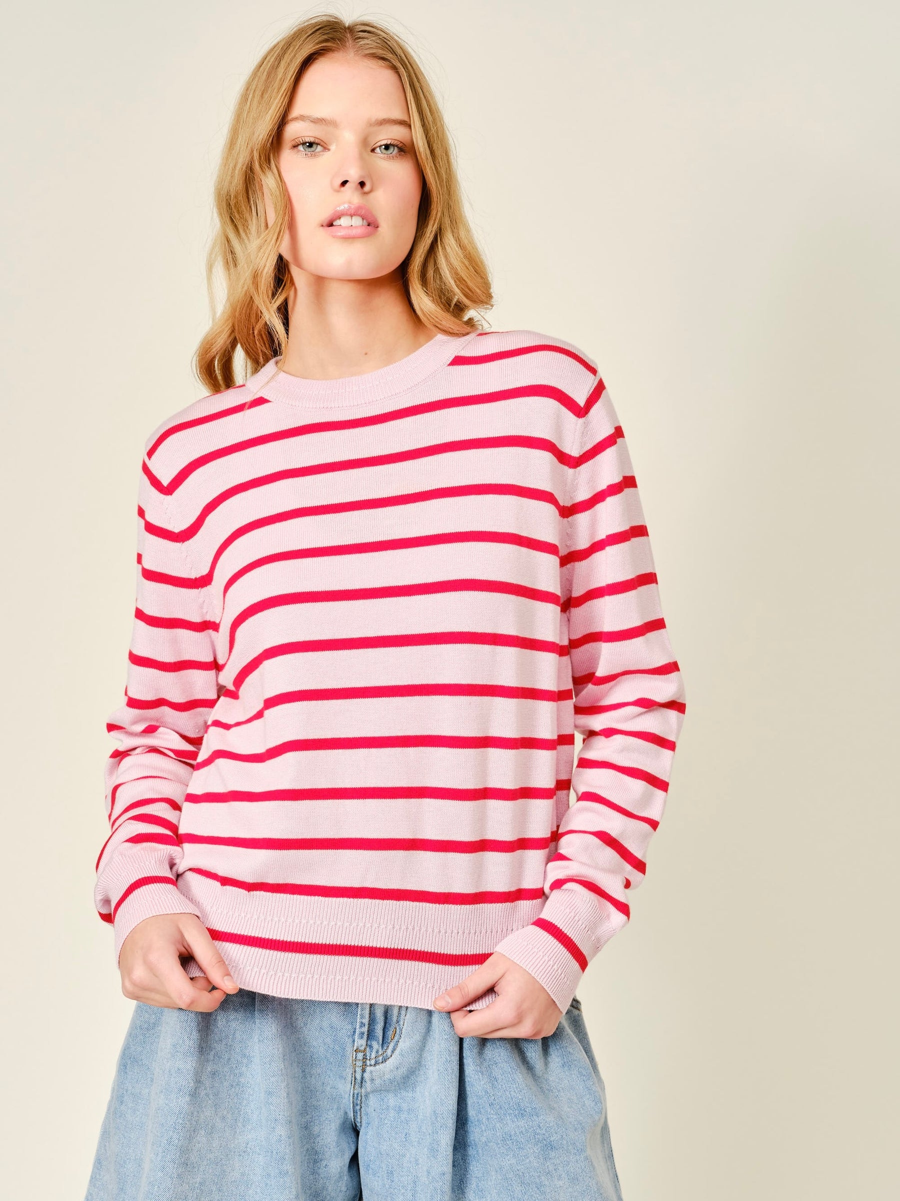 Soft Striped Pullover Sweater