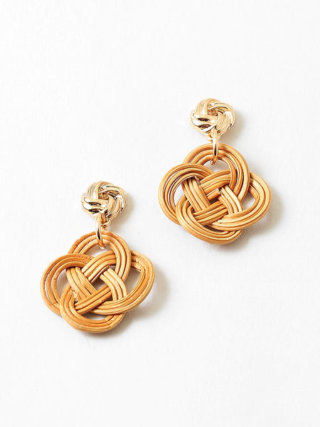 Rattan Knot Earring