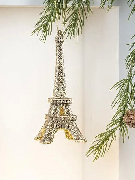 Glitter Eiffel Tower Ornament