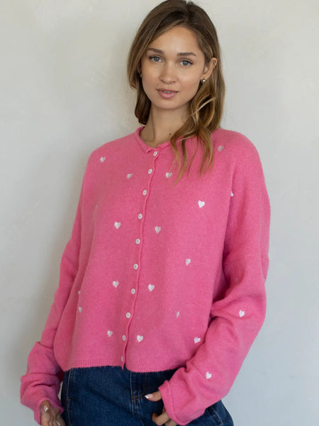 Heart Embroidered Piper Cardigan