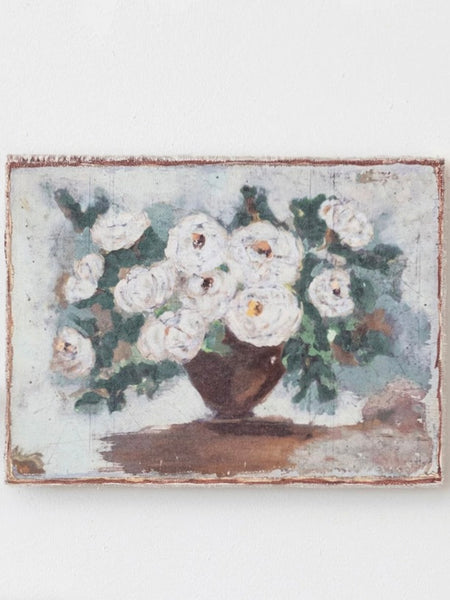 Canvas Wall Art Flowers in Vase Horizontal