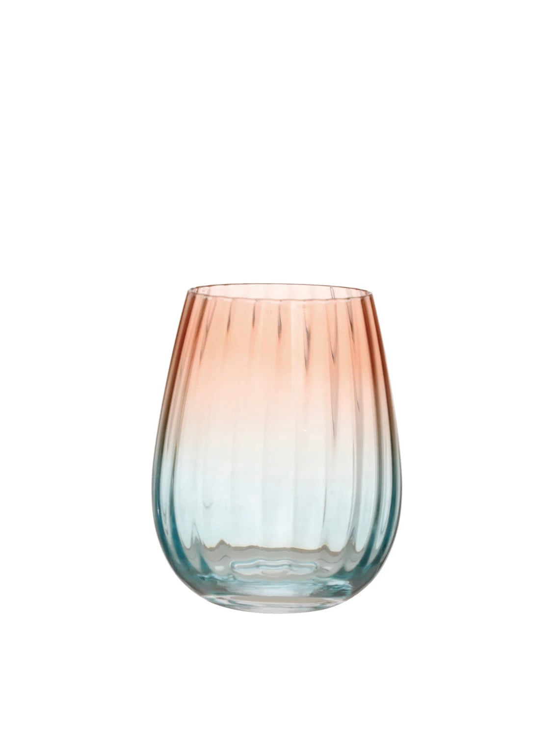 Stemless Fluted Wine Glass