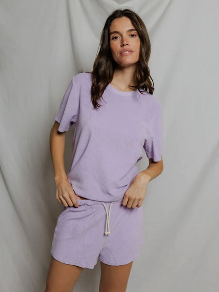 {perfectwhitetee} Donna Loop Terry Crew Tee