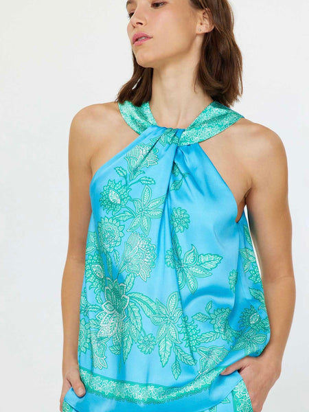 Paisley Floral Halter Top