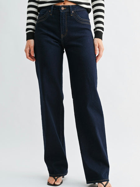 Just Black Denim Double Pocket Wide Leg