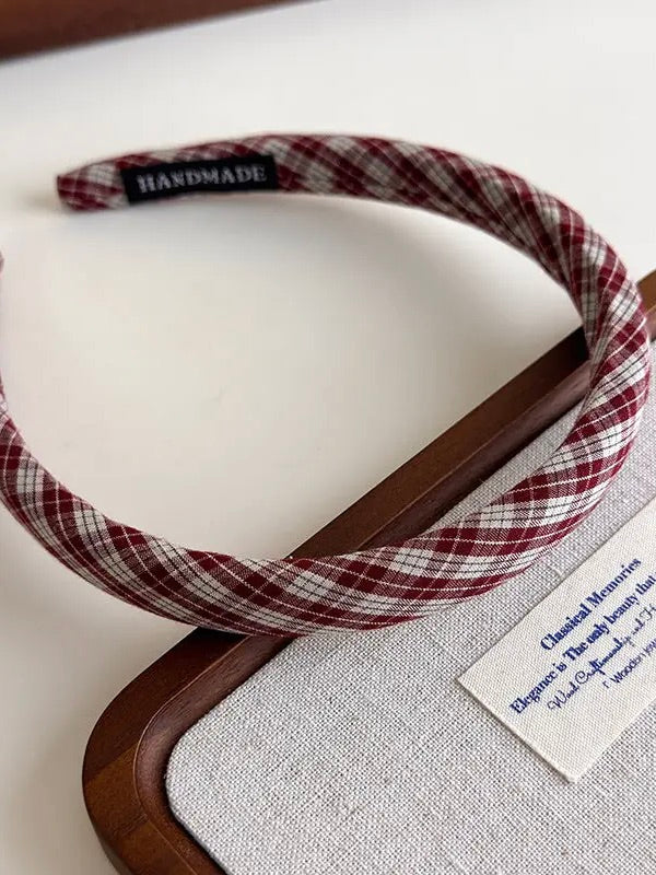 Plaid Print Headband