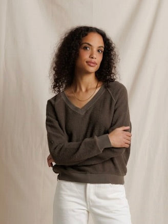 perfectwhitetee Zuri Reverse Fleece Sweatshirt