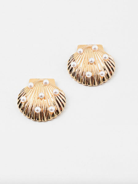 Calico Shell Earring
