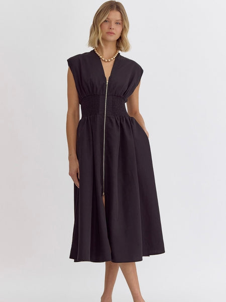 Joanna Zip Front Dress