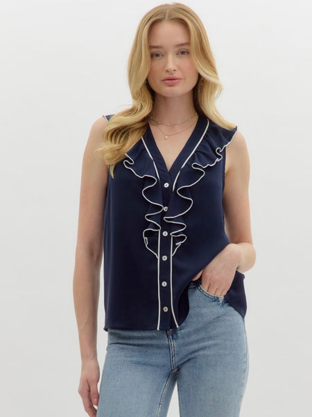 Merrow Stitch Top
