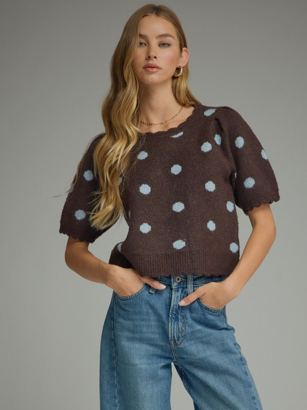 Polly Polka Dot Sweater