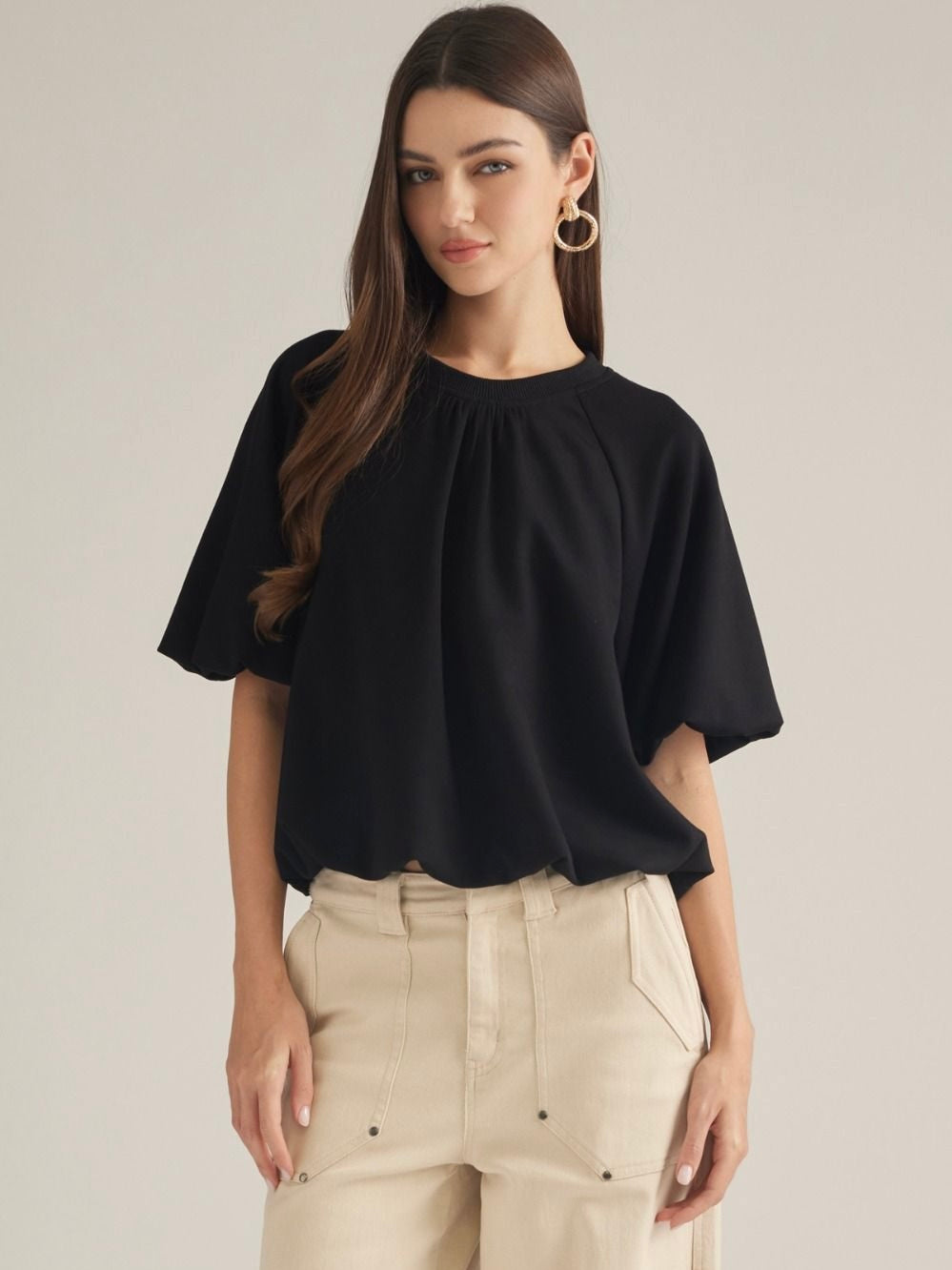 Belinda Bubble Hem Top