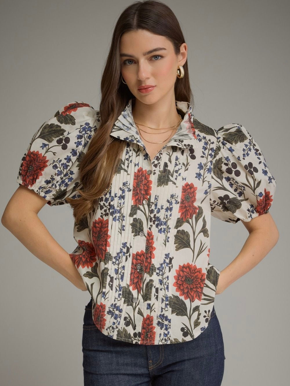 Poppy Fields Top