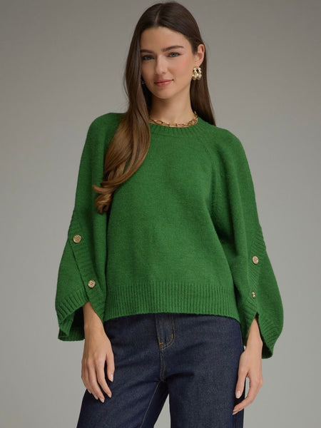 Betsy Button Detail Sweater