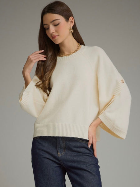 Betsy Button Detail Sweater
