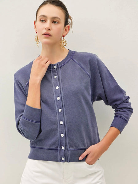 Button Down Raglan Top