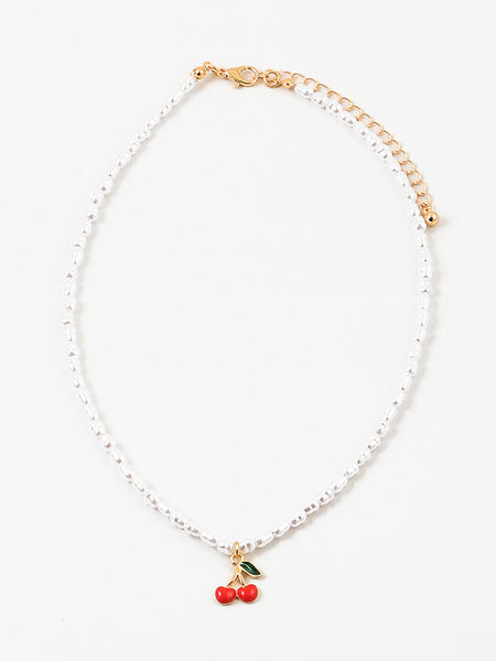Cherry Pearl Necklace