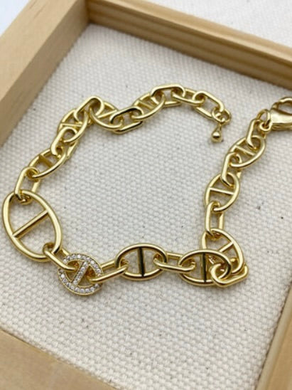 Anchor Chain Link Bracelet