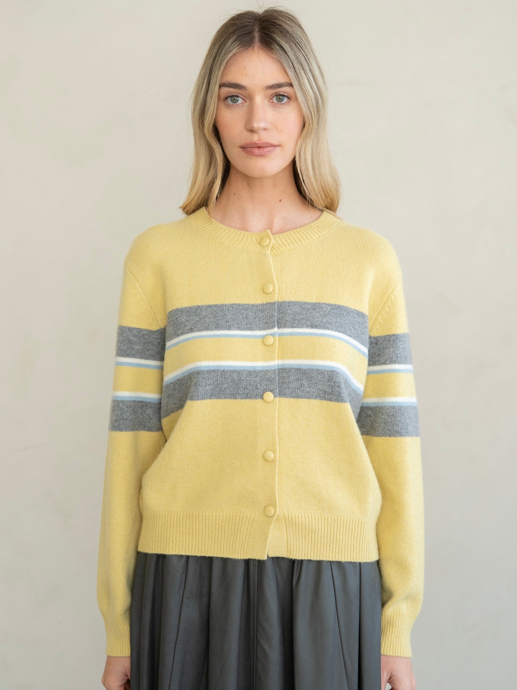 Soft Touch Crew Neck Cardigan