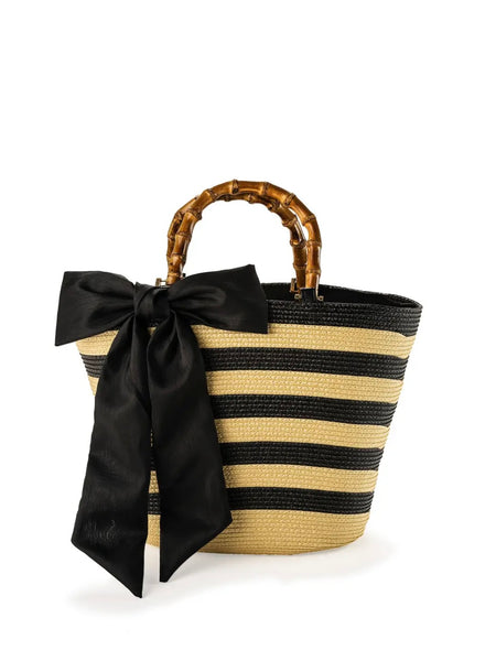 Brynn Straw Bow Tote