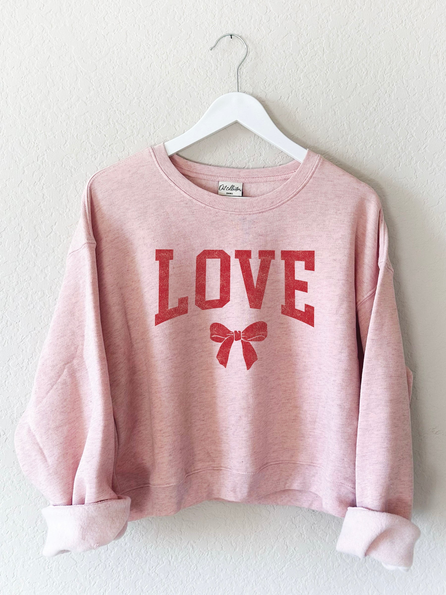 Lovely Bow Graphic Sweatshirt