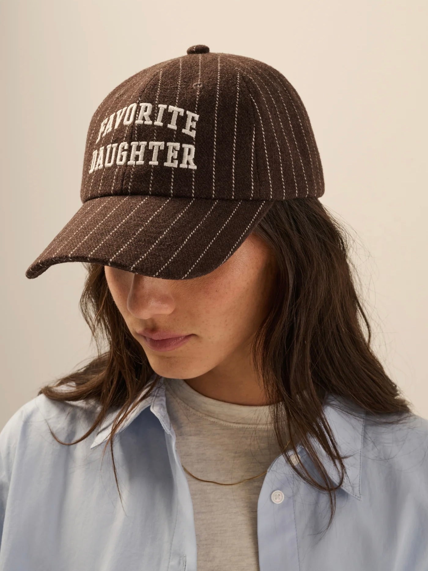Wool Stripe Baseball Hat