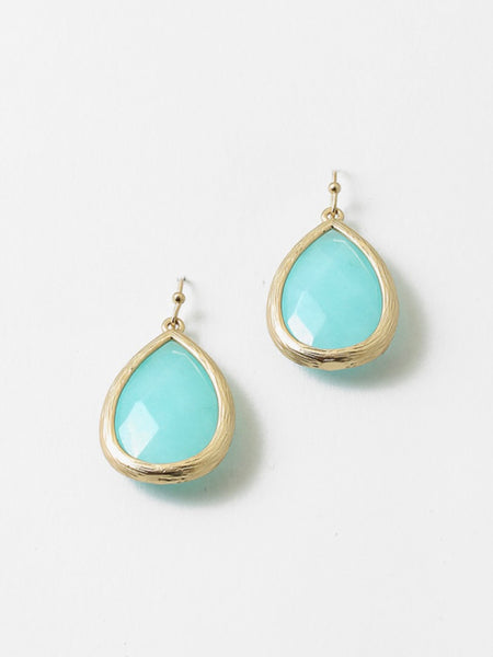 Teardrop Gem Earrings