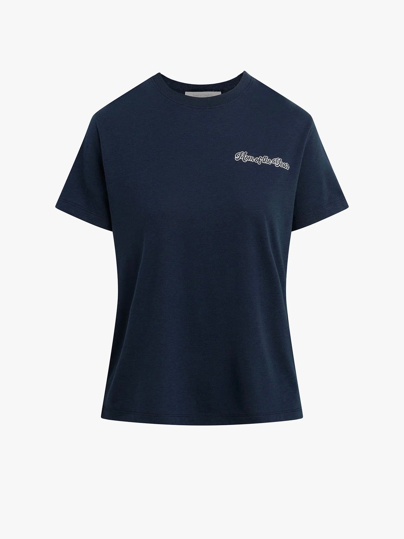 Favorite Daughter The Mom of the Year Varsity Chest Tee