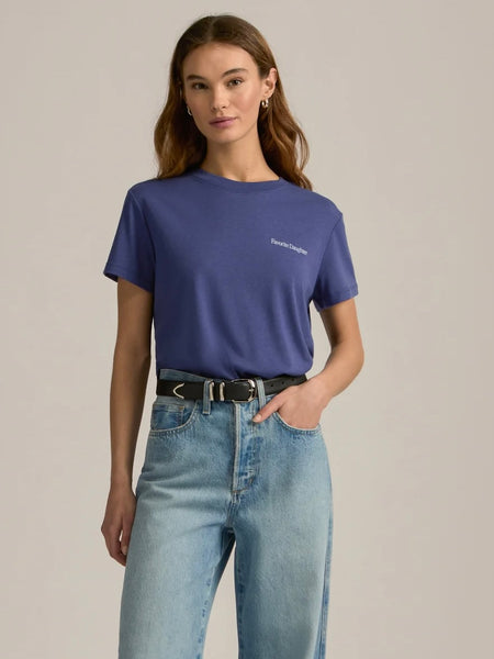 {Favorite Daughter} Cropped Logo Tee