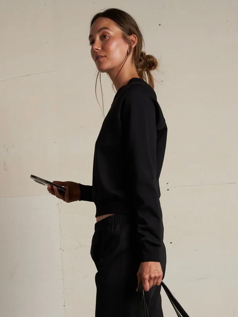 {perfectwhitetee} Lucia Travel Long Sleeve Raglan Top