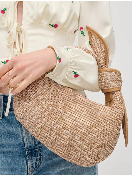 Paloma Knit Straw Crossbody