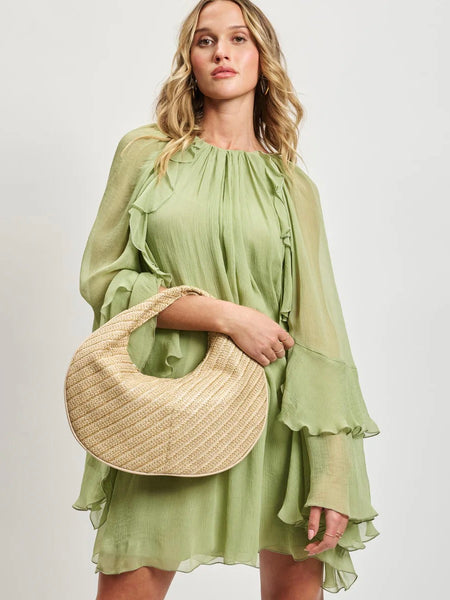 Farrah Straw Hobo