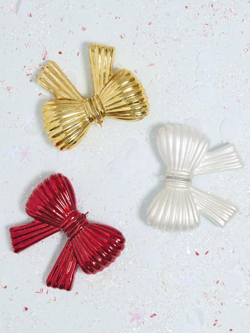 Metallic Bow Ornament