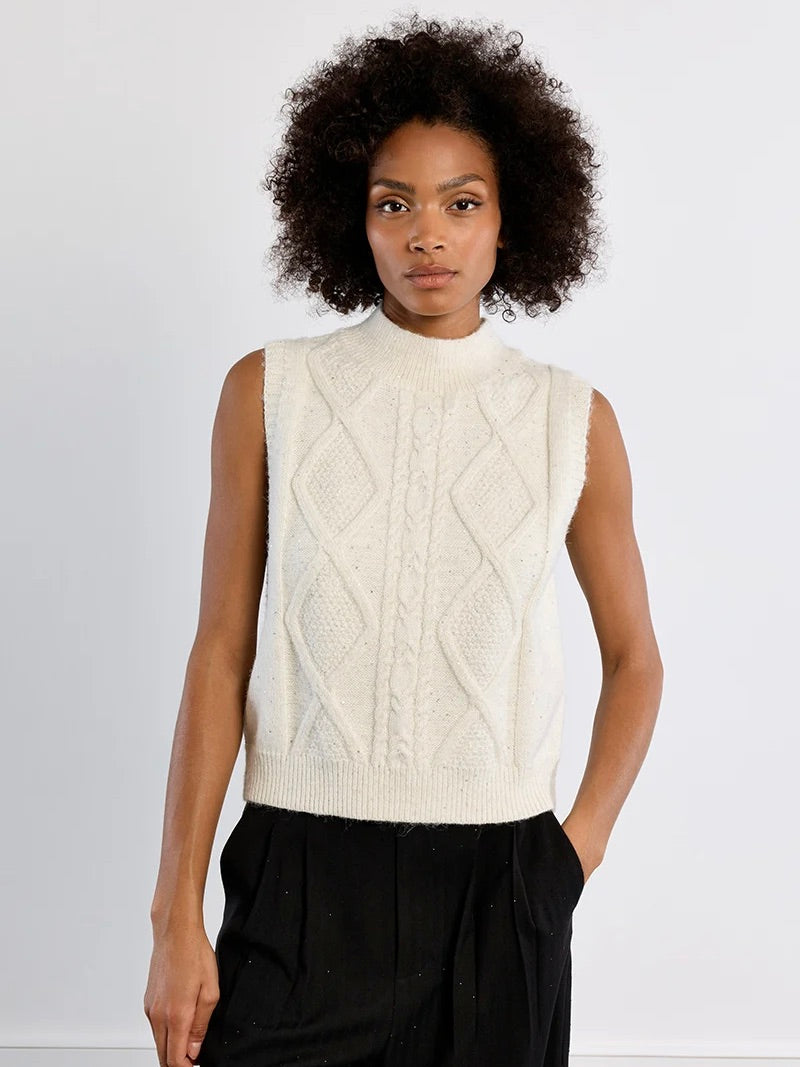 Ruby Sleeveless Argyle Sweater