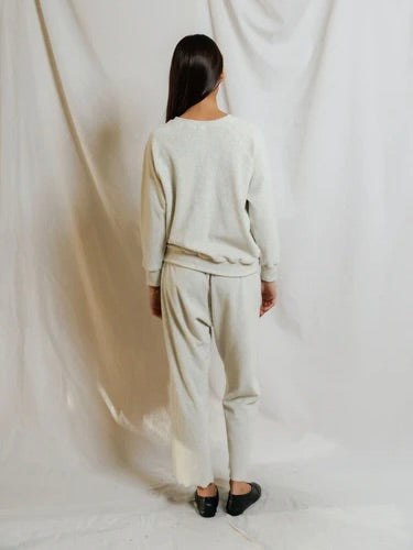 perfectwhitetee Eliana Loop Terry Drawstring Pant