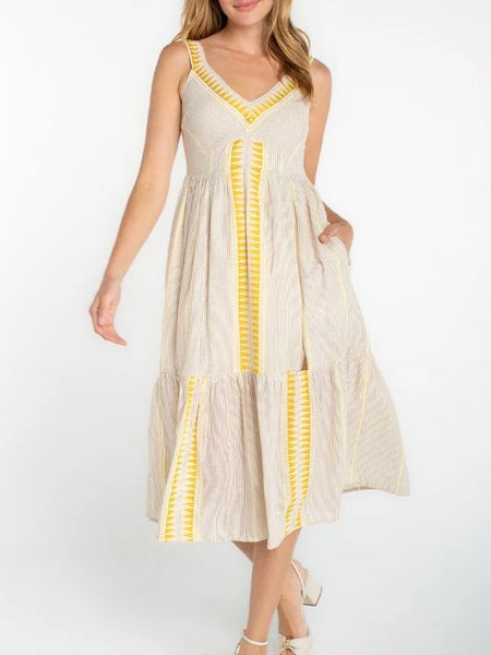 {Liverpool} Sleeveless Midi Dress