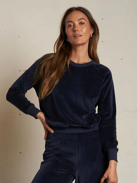 {perfectwhitetee} Stella Velour Shrunken Raglan Sweatshirt