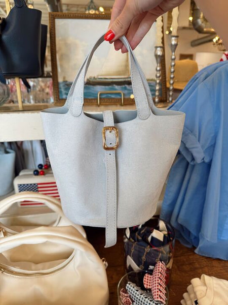 Joya Suede Bucket Bag