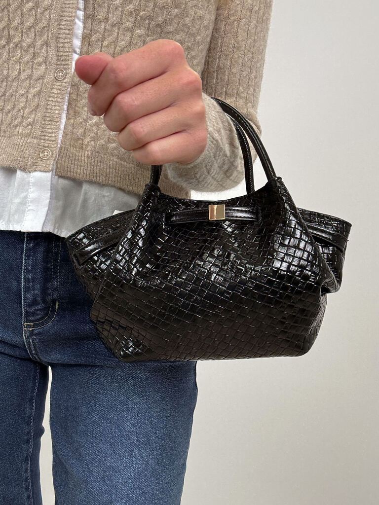 Selena Embossed Woven Bag
