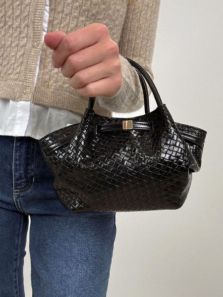 Selena Embossed Woven Bag