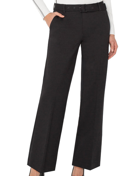 {Liverpool} Kelsey Wide Leg Trouser with Belt