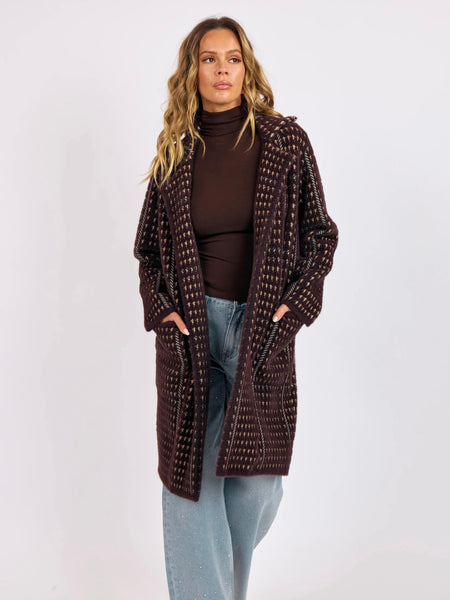 Marceau Houndstooth Coat