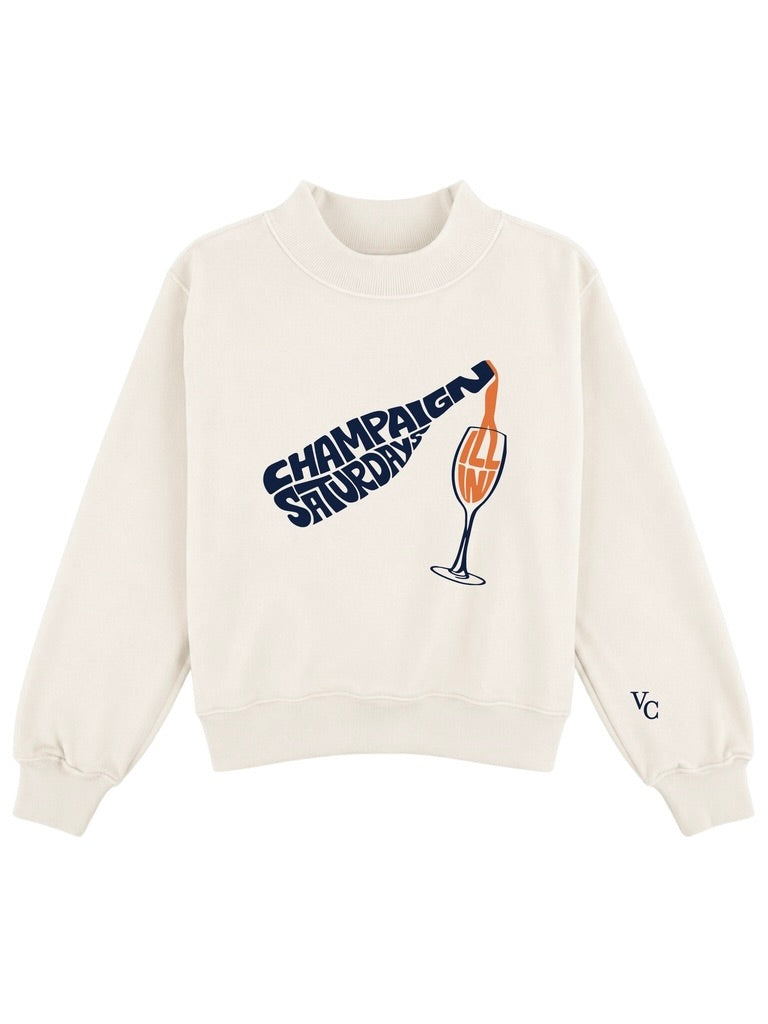 *PRE ORDER* Champaign Saturdays Mockneck Sweatshirt