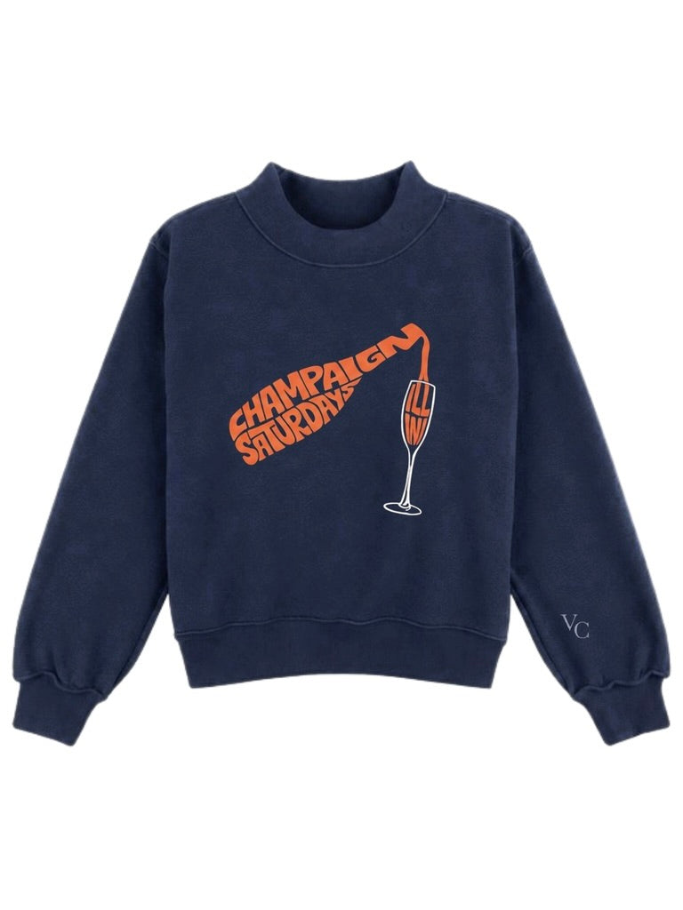 *PRE ORDER* Champaign Saturdays Mockneck Sweatshirt