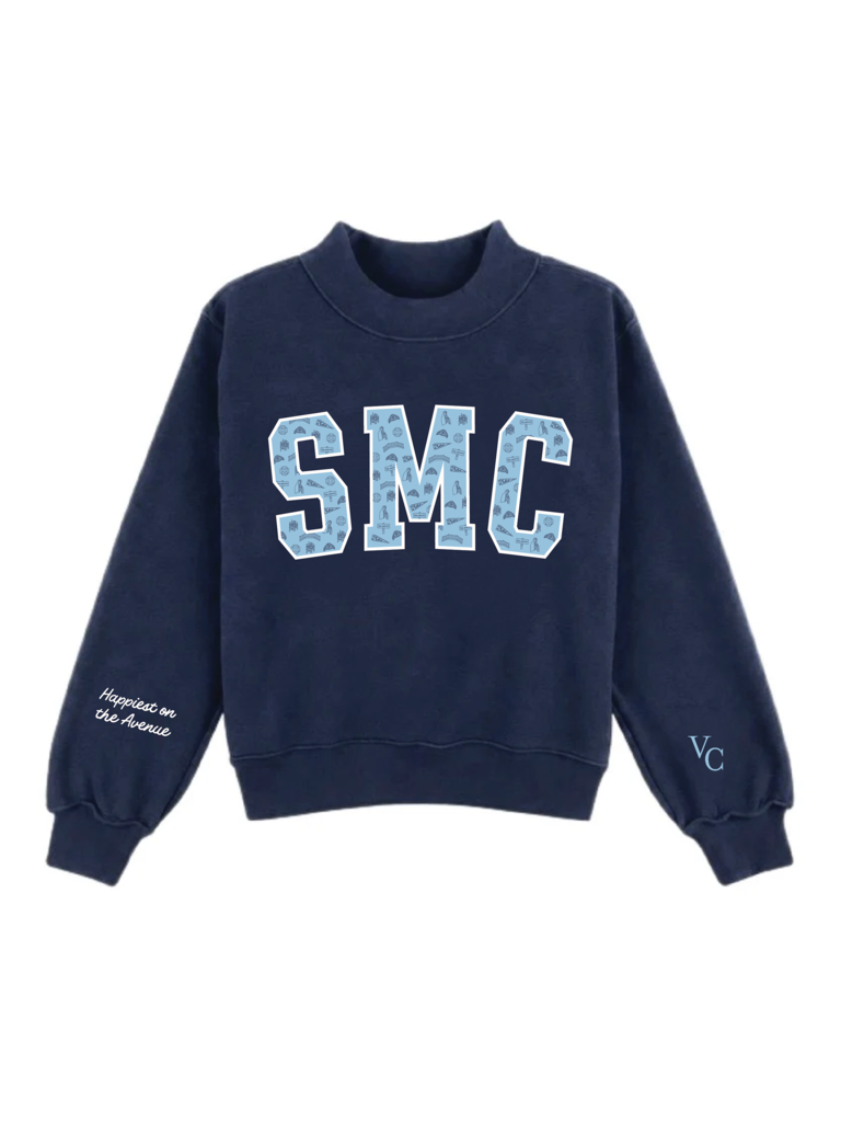 PRE ORDER : Varsity SMC Toile Puff Print Mockneck Sweatshirt